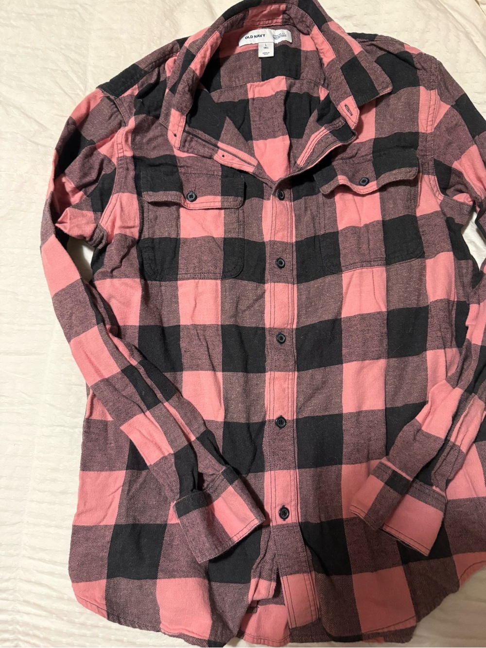 Old navy flannel size l tall